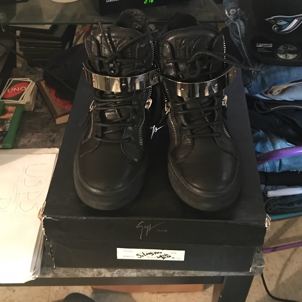 Black leather Giuseppe’s